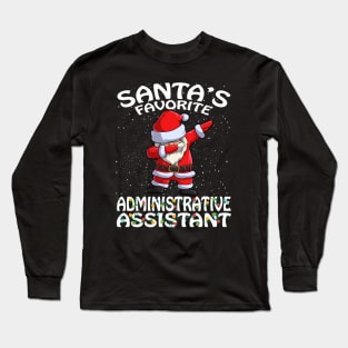 Santas Favorite Administrative Assistant Christmas Long Sleeve T-Shirt